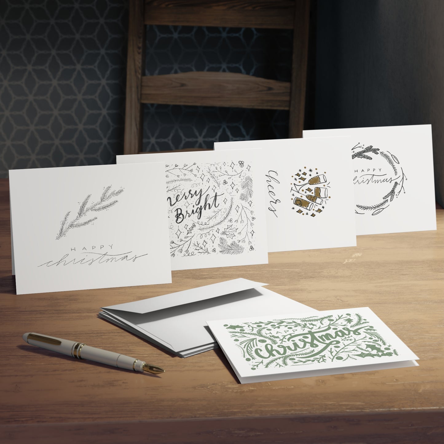 Multi-Pack of Christmas Cards (5-Pack) - A Thousand Elsewhere