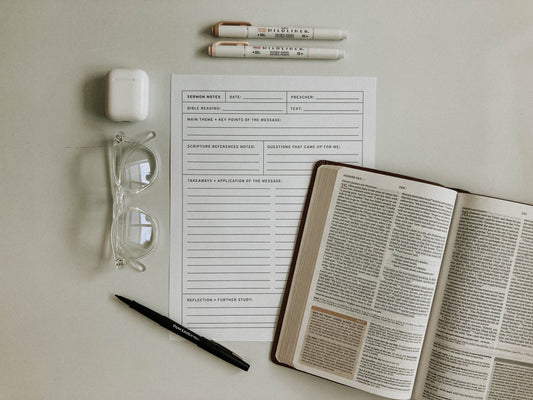 Teen & Adult Sermon Notes Worksheet Set - A Thousand Elsewhere