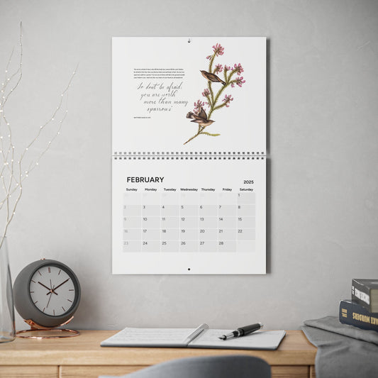 Consider the Birds & Flowers - 2025 Wall Calendar - A Thousand Elsewhere
