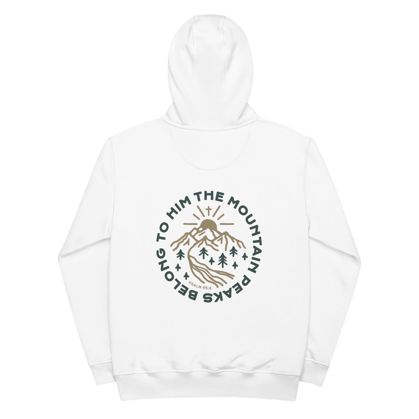 Premium Eco Hoodie - TWCC, Psalm 95:4 - A Thousand Elsewhere