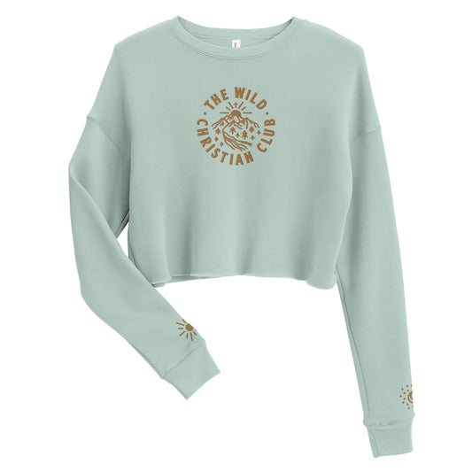 Embroidered Crop Sweatshirt - TWCC - A Thousand Elsewhere