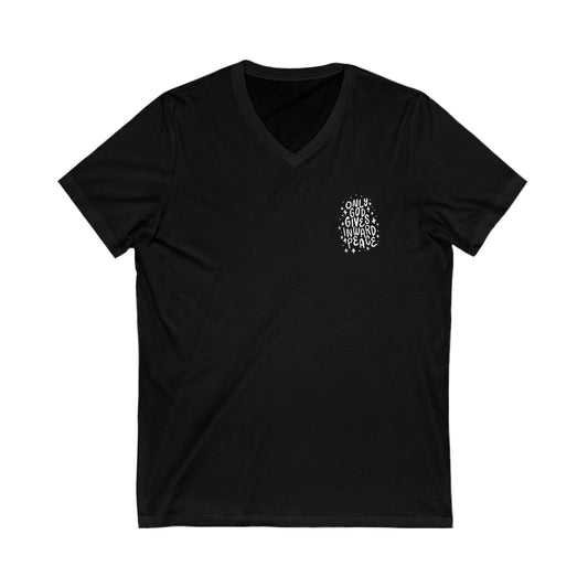 Ladies V-Neck T-Shirt - Inward Peace - A Thousand Elsewhere