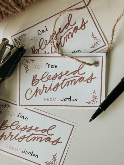 Christmas Gift Tags - Instant Download Printable - A Thousand Elsewhere