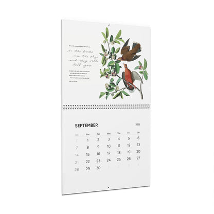 Consider the Birds & Flowers - 2025 Wall Calendar