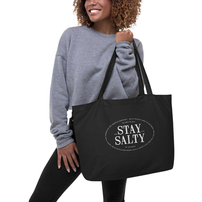 Large Eco Tote Bag - Stay Salty - A Thousand Elsewhere