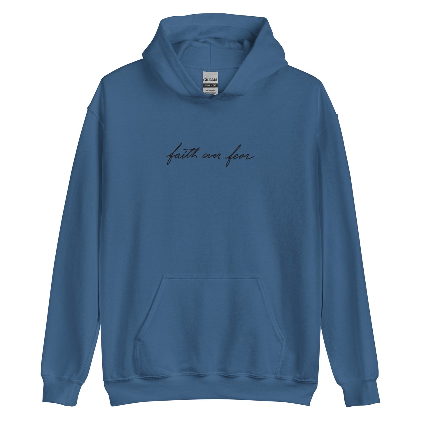 Embroidered Unisex Hoodie - Faith over Fear - A Thousand Elsewhere