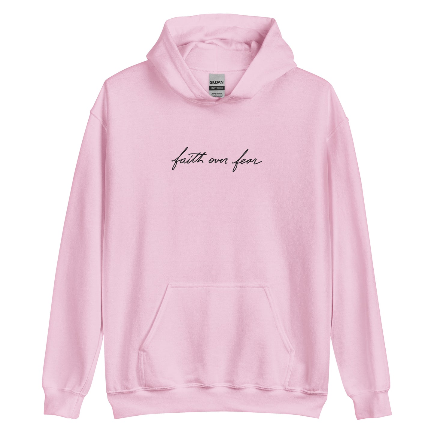 Embroidered Unisex Hoodie - Faith over Fear - A Thousand Elsewhere