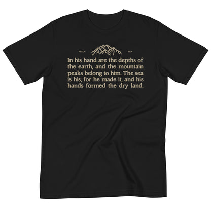 Organic T-Shirt - TWCC, Psalm 95:4 - A Thousand Elsewhere