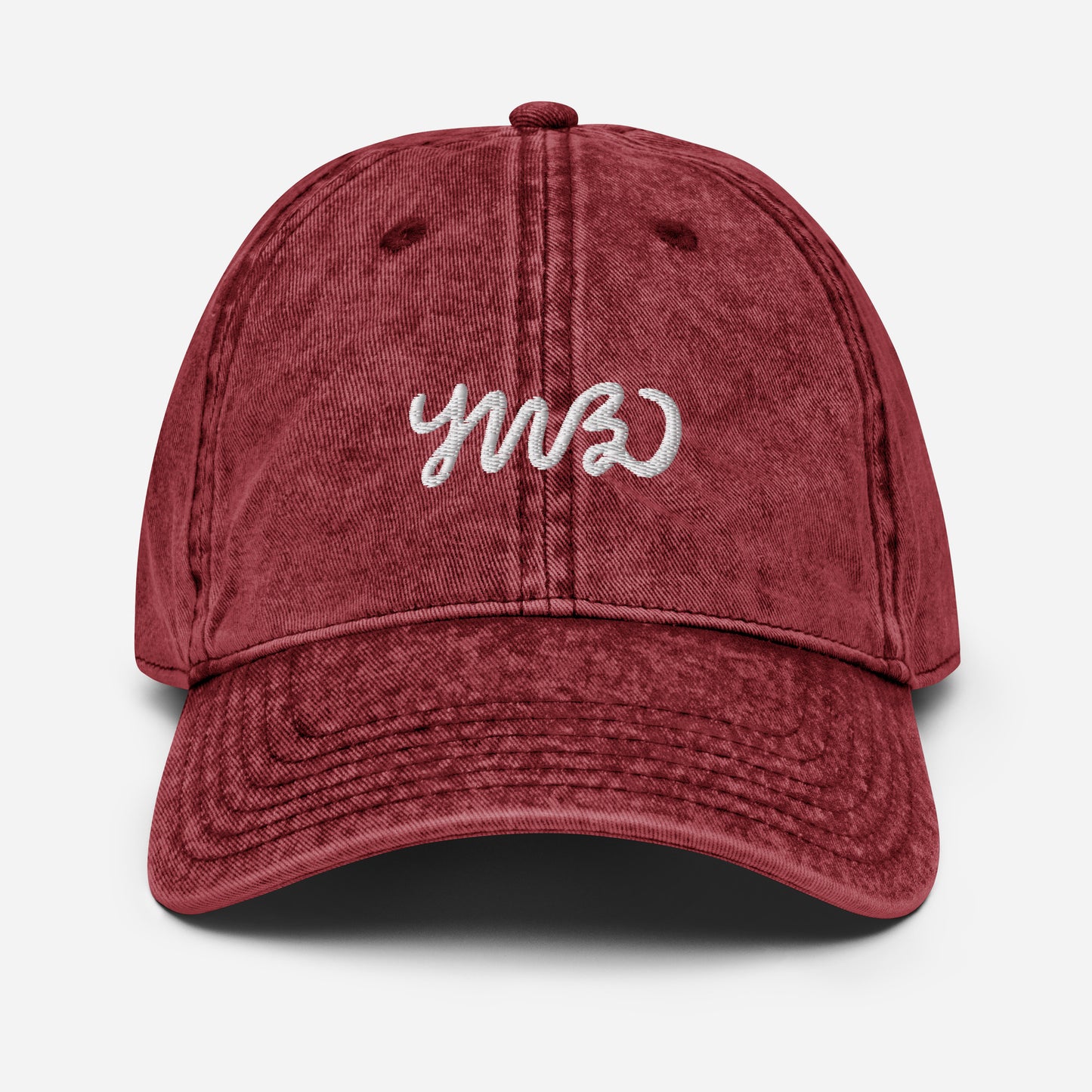 Embroidered Vintage Cotton Twill Cap - YWBD - A Thousand Elsewhere