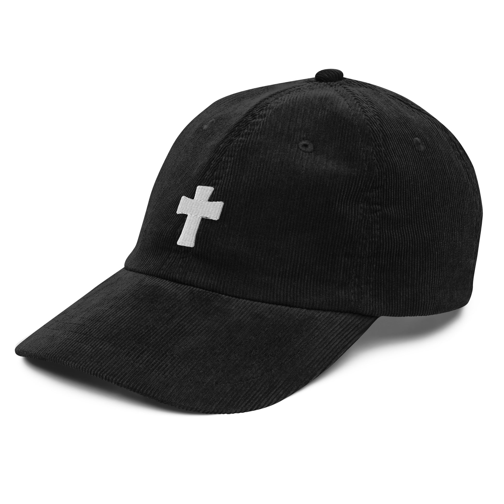 Embroidered Cross Vintage Corduroy Cap - A Thousand Elsewhere